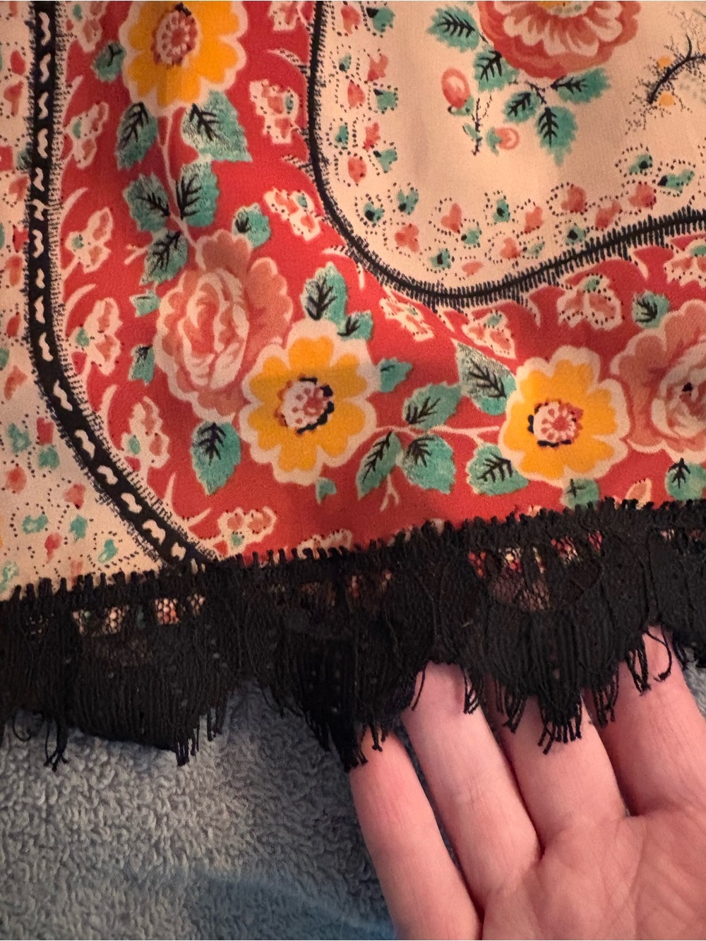 Vintage Y2K Cope Babydoll Slip Dress Tapestry Small - Picture 5 of 9